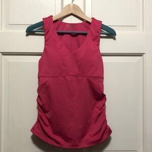 Athleta Empire V-Neck Tank Top With Self Bra Style 736639 Size 34B